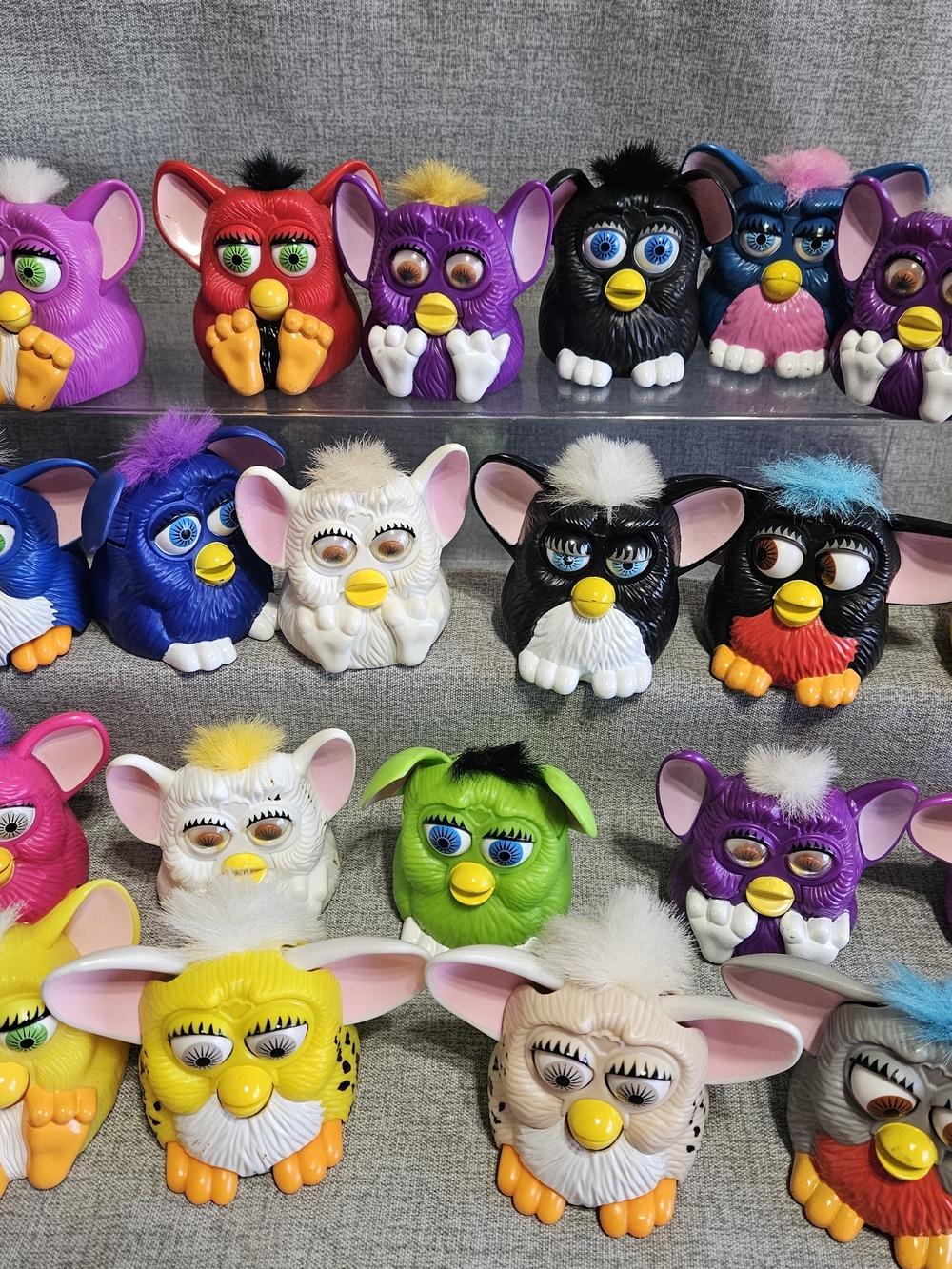 21 Vintage Furby McDonald’s Happy Meal Toys  1998 Mixed Lot 2 Spotted